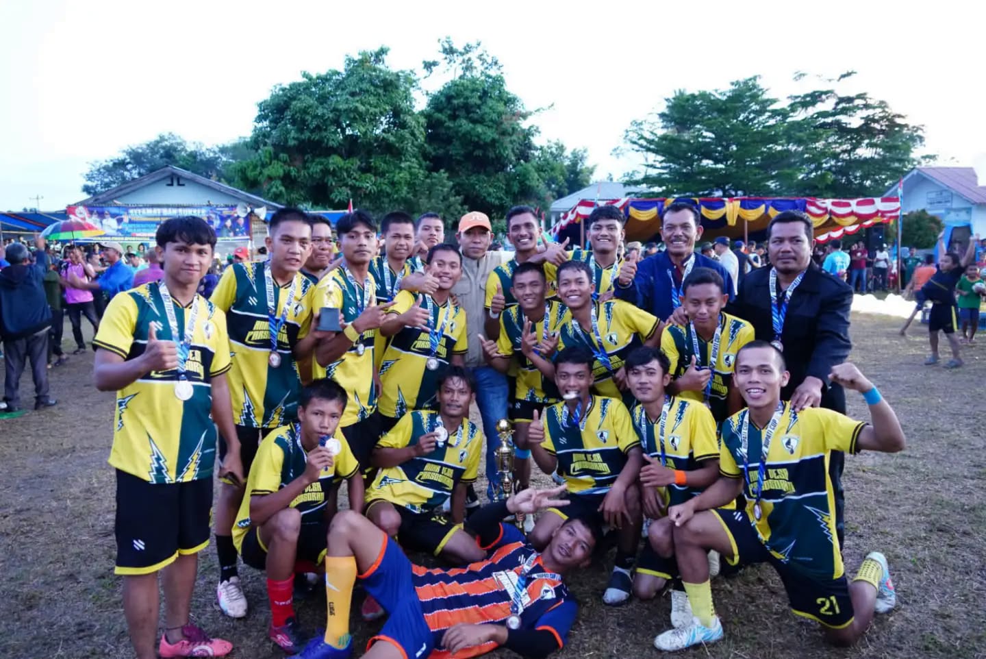 Bupati Jonius Saksikan Final Bupati Cup II, PSPP Raih Gelar Juara