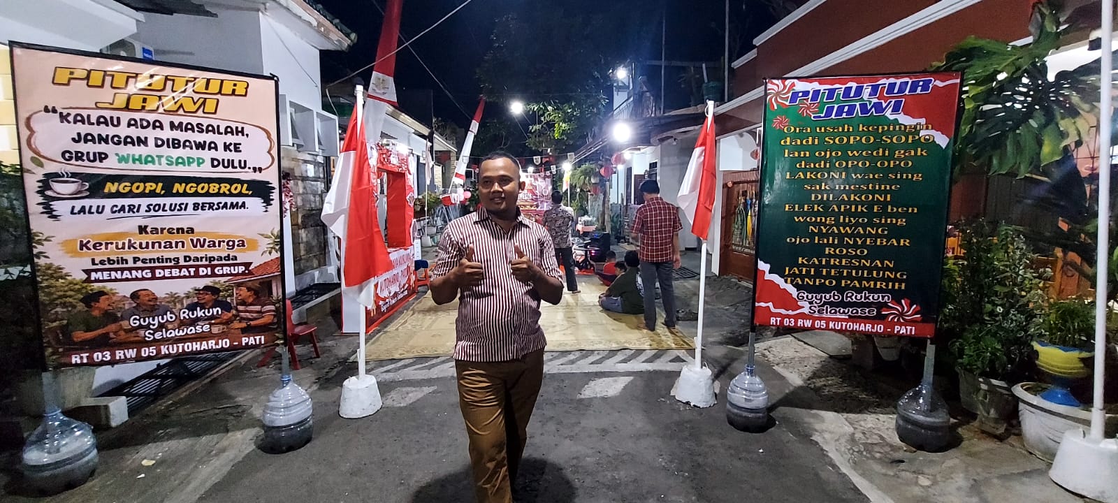 Warga Perumahan Wijaya Kusuma RT 03 RW 05 Pati Gelar Tirakatan dan Doa Bersama Sambut HUT RI ke-81