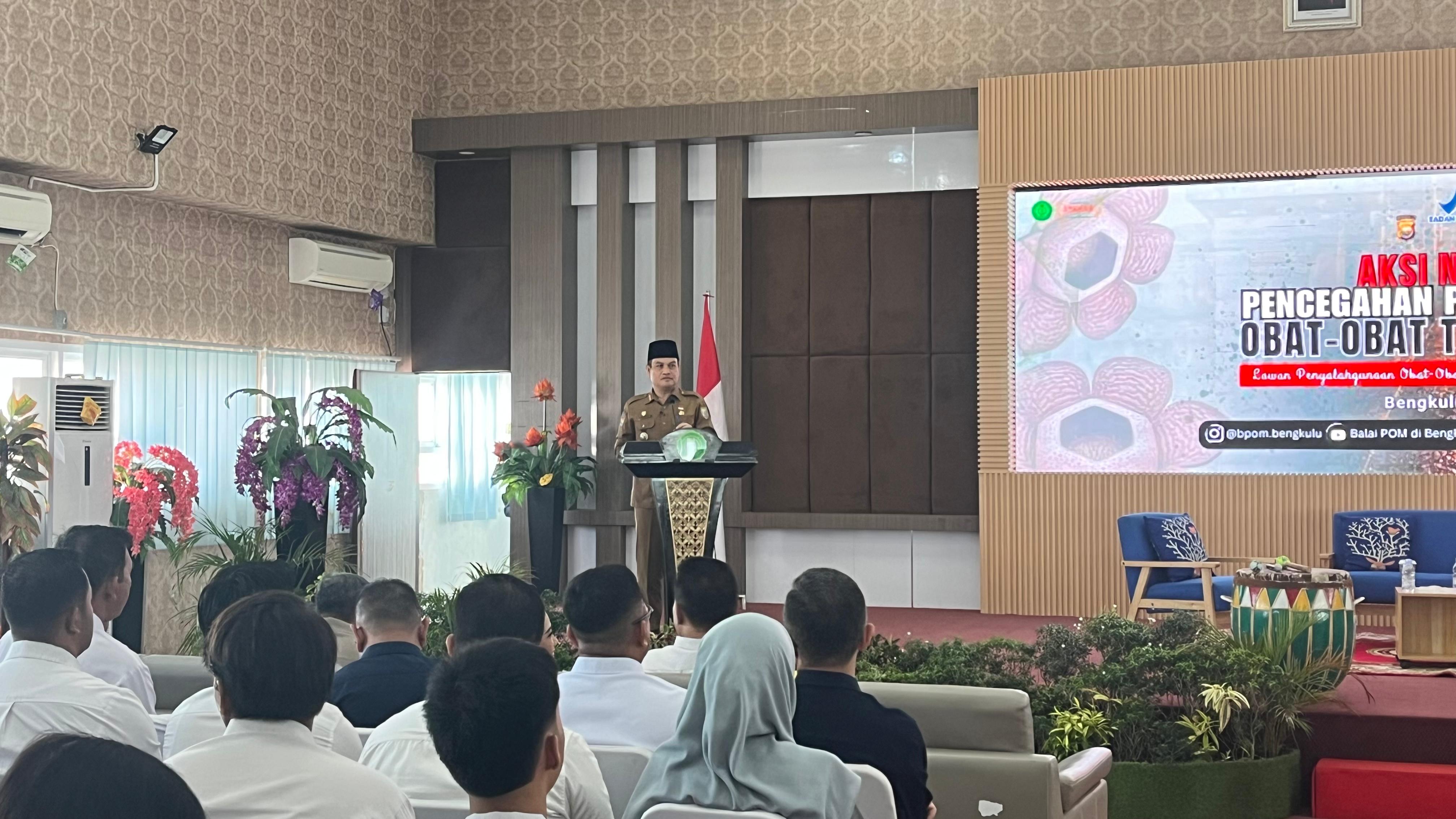 Aksi Nasional Cegah Penyalahgunaan OOT di Bengkulu, Sekda Serukan Perlindungan Generasi Muda