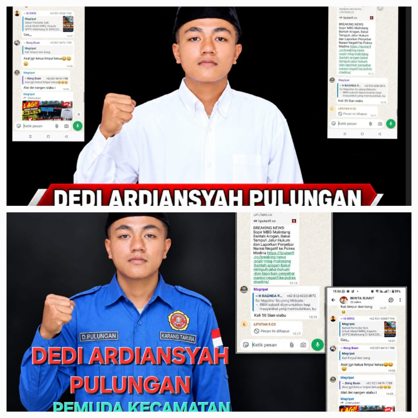 Warga Siabu dan sejumlah pers di siabu Soroti Komentar “Kali Limpul Doon” di WhatsApp,  dan Pemuda kecamatan siabu  Desak Magrifat Minta Maaf 1x24 Jam