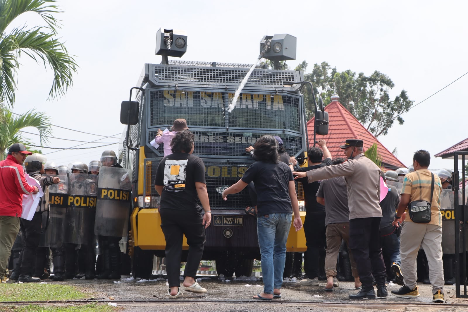 Pelaksanaan Simulasi Sispamkot, Penyampaian Aspirasi Secara Propesional di Lakukan Polres Seluma Berjalan Lancar