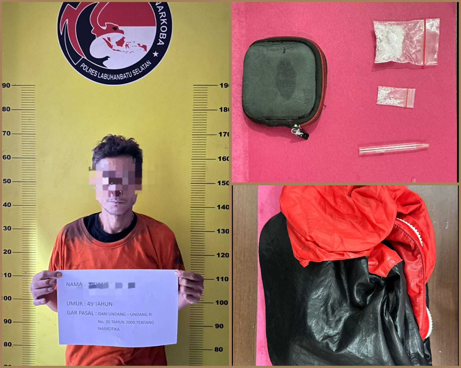 Polres Labusel Ungkap Kasus Tindak Pidana Narkotika Amankan 3,00 Gram Sabu