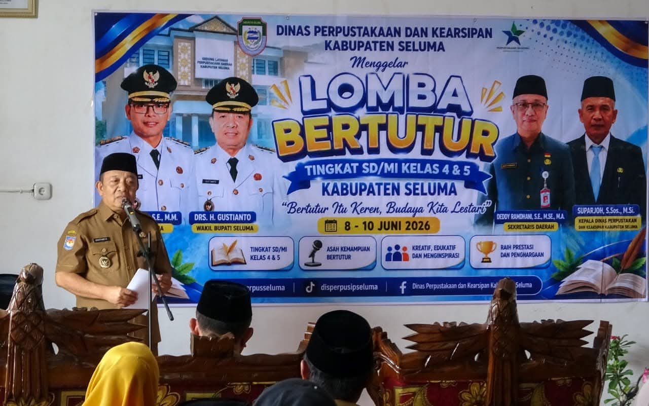 Wabup Seluma Buka Lomba Bertutur, Cetak Generasi Gemar Membaca di Era Digital