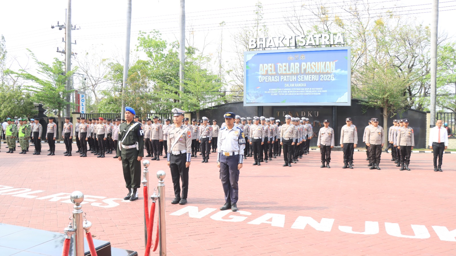 Polres Nganjuk Gelar Pasukan Operasi Patuh Semeru 2026, Kapolres Tekankan Penegakan Hukum yang Humanis
