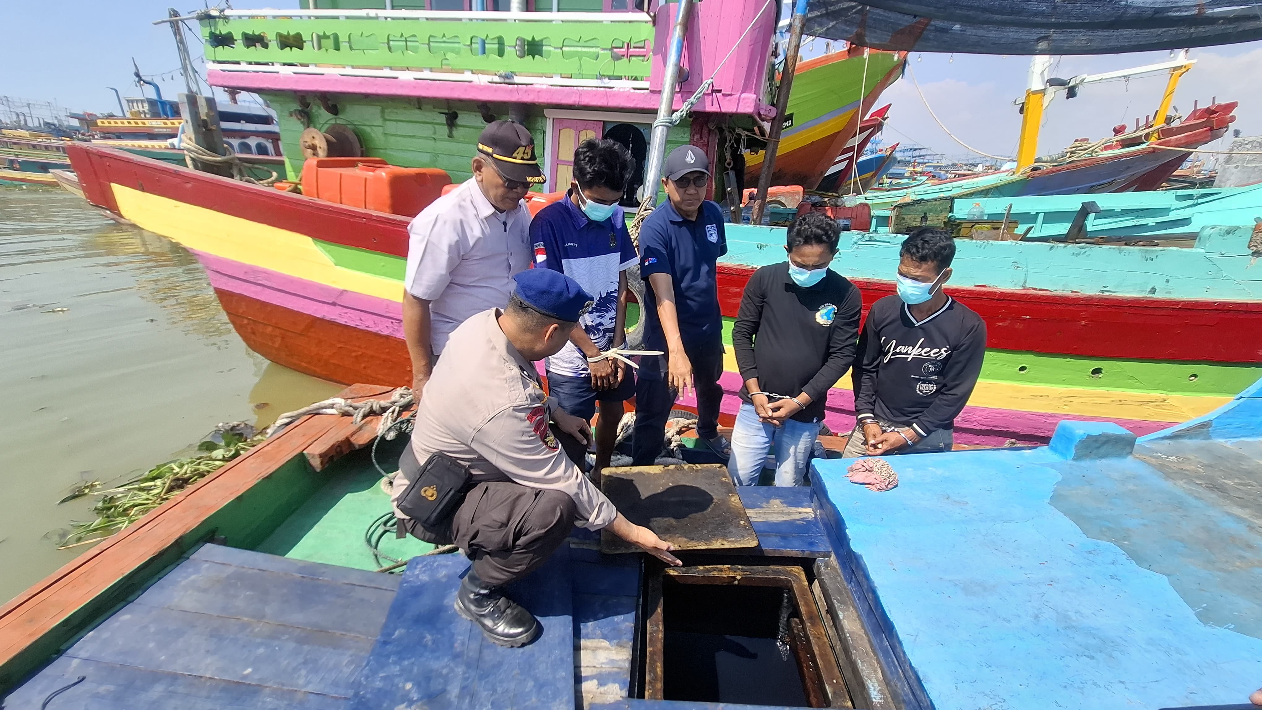 Satpolairud Polresta Pati Ungkap Pencurian di KM Citra Cemerlang,Tiga Tersangka Ditahan