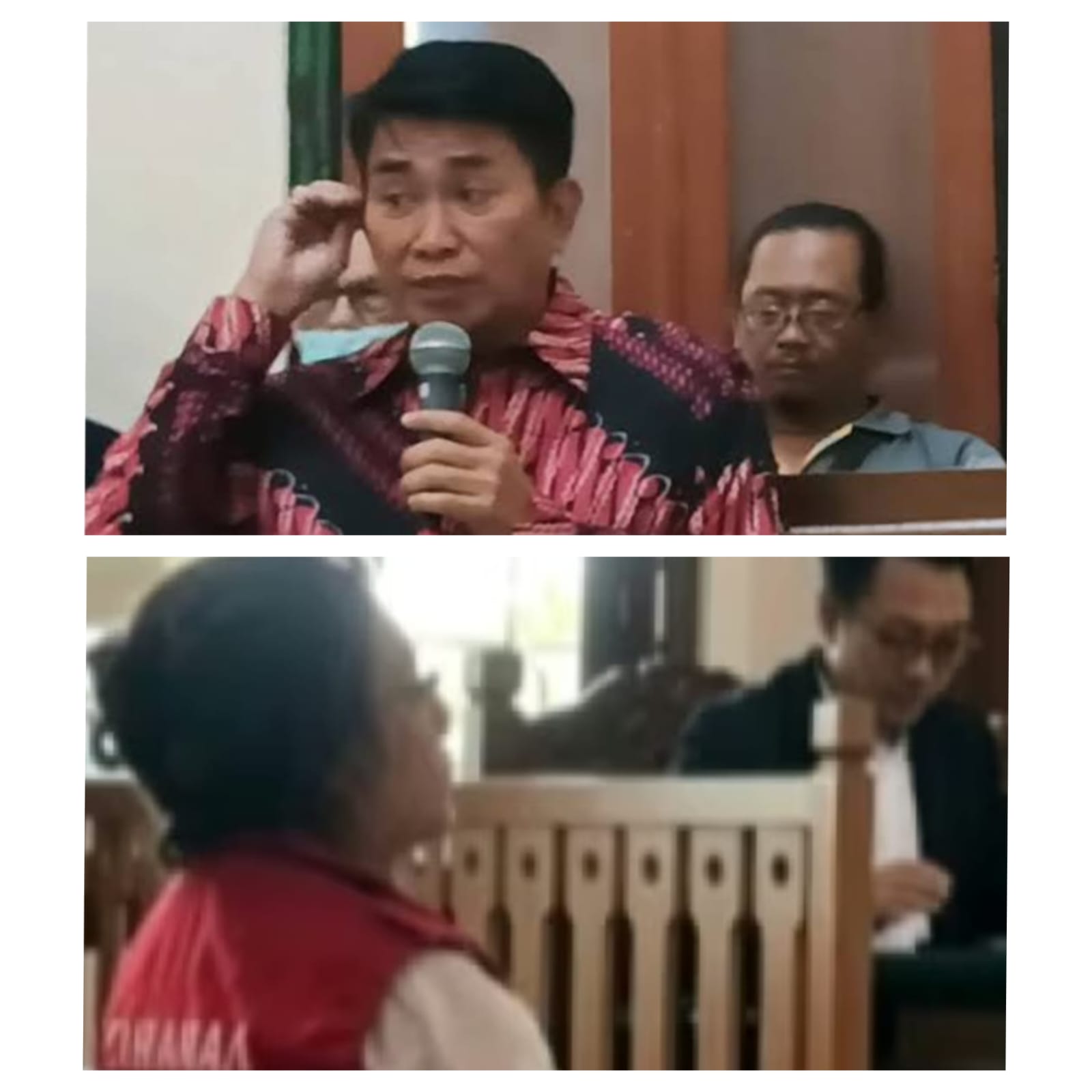 TERDAKWA KETUA SALAM LIMA JARI NGANJUK HADIRKAN DR. SOLEHUDIN SH. M.H. DARI UBARA SURABAYA