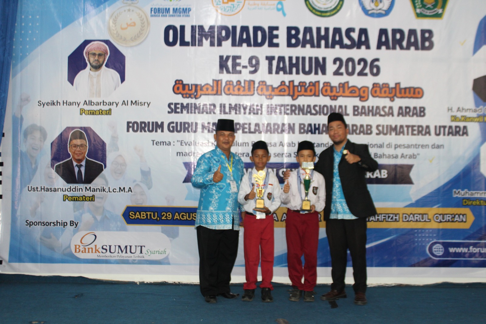 MIN 6 Asahan Ukir Prestasi Gemilang di Olimpiade Bahasa Arab Tingkat Provinsi, Athalla Wakili Sumut ke Nasional