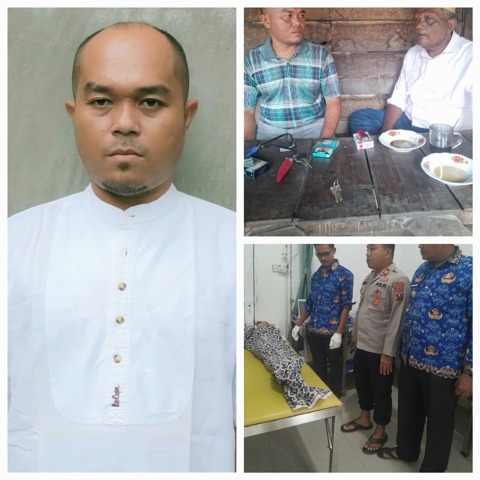 Ketua BPD Desa Pasar Baru Malintang Rahmat Halim Saputra Angkat Bicara. Desak Satreskrim Polres Madina Usut Tuntas