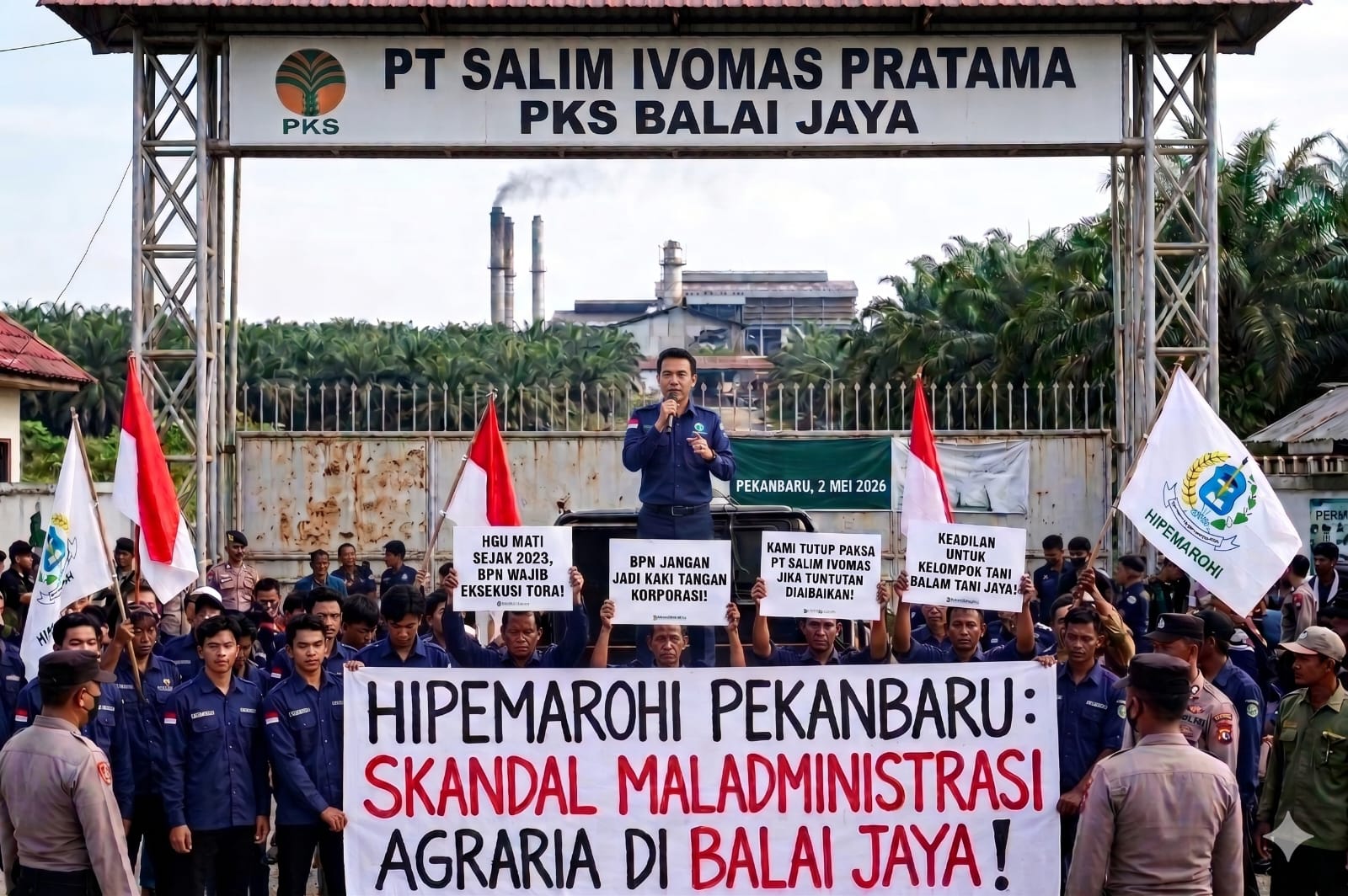 HIPEMAROHI : HGU PT. Salim Ivomas Mati Tapi Beroperasi, Kami Tuntut Eksekusi Tora