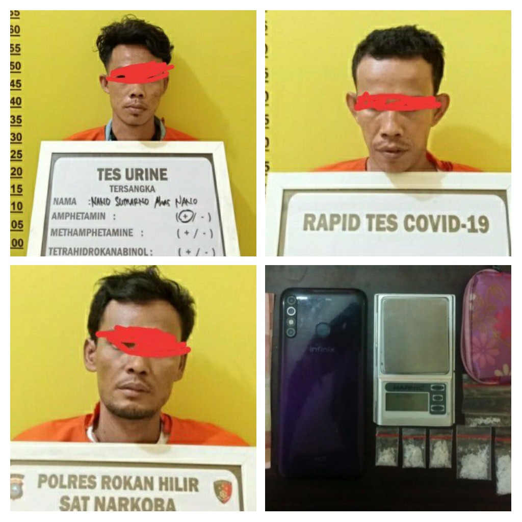 Dalam Sehari Sat Res Narkoba Polres Rohil Tangkap 1 Kurir Dan 2 ...